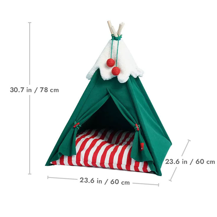 Evelvet Christmas Cat Teepee