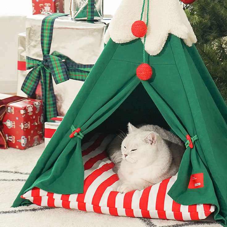 Evelvet Christmas Cat Teepee