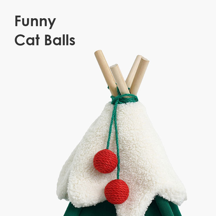 Evelvet Christmas Cat Teepee