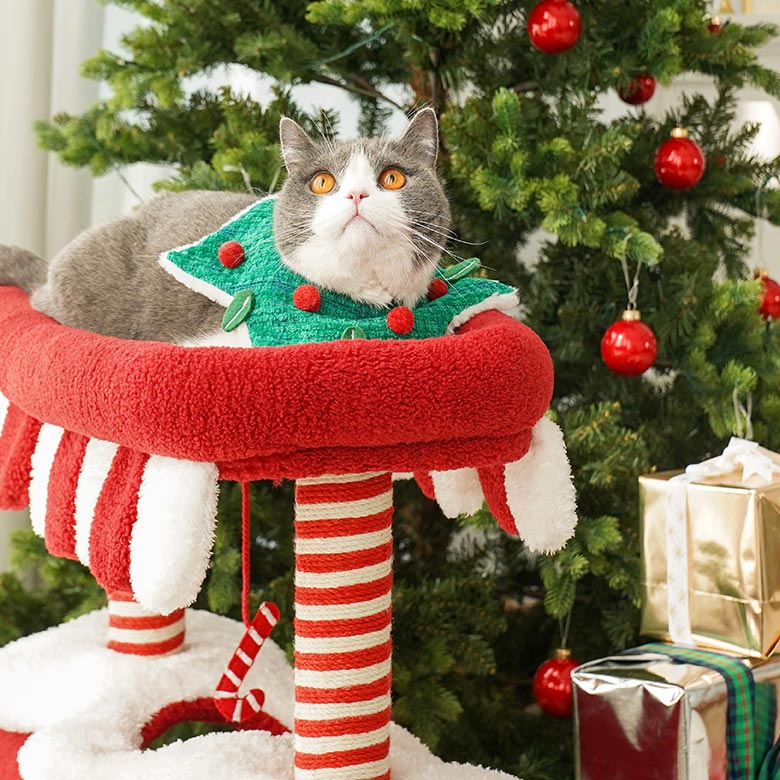 Christmas Train Cat Condo