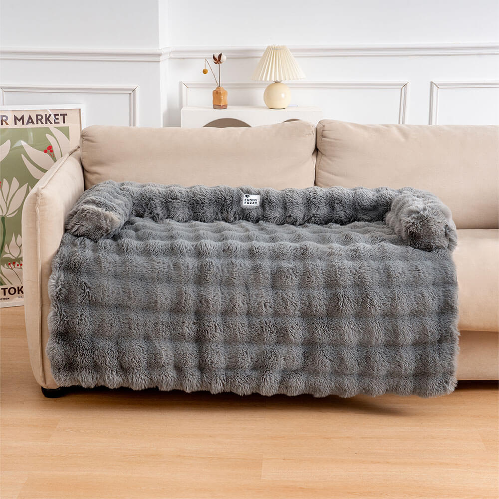 Fluffy Relaxing Calming Dog Bed Sofa Protector Pet Mat