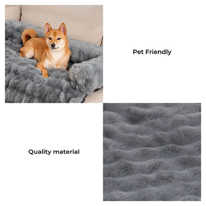 Fluffy Relaxing Calming Dog Bed Sofa Protector Pet Mat