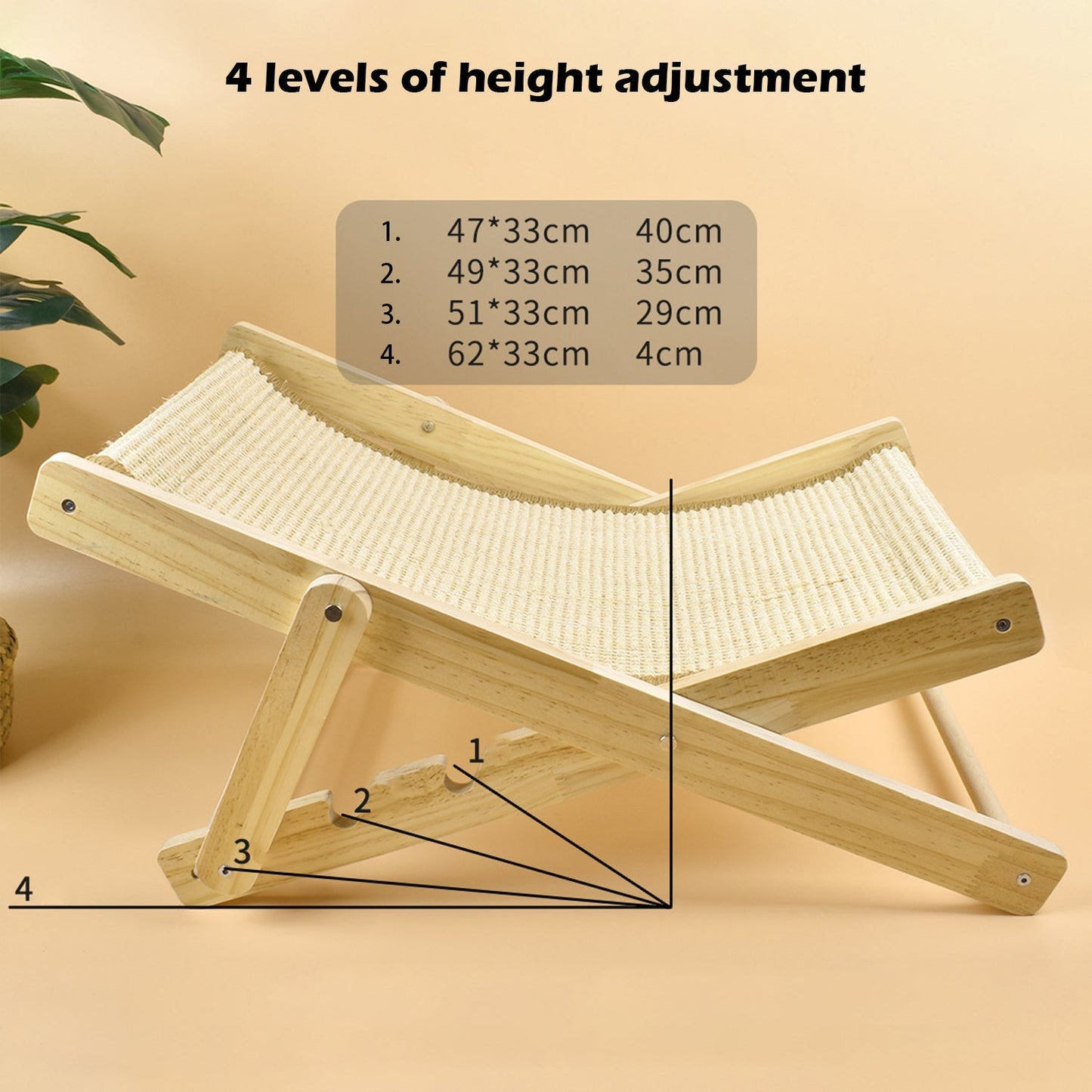 Cat Lounge Chair Cat Hammock Bed Resting Sisal Chair