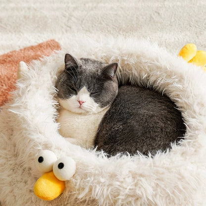 Chick Cuddler Cat Beds White