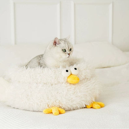 Chick Cuddler Cat Beds White