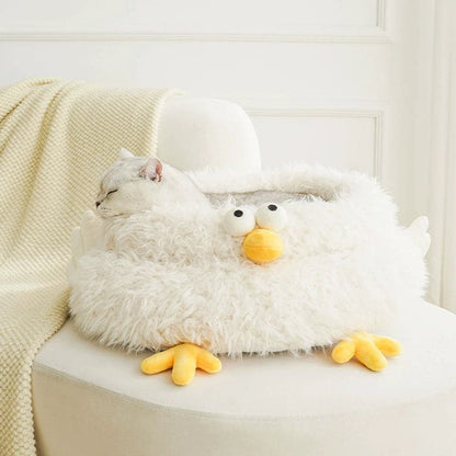 Chick Cuddler Cat Beds White