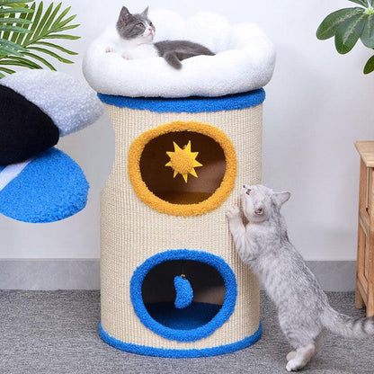 Cloud Cat Nest Sisal Bucket Cat Nest