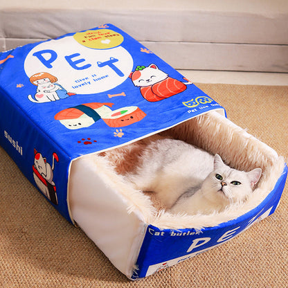 Creative Snack Packaging Box Cat Nest Pet Bed