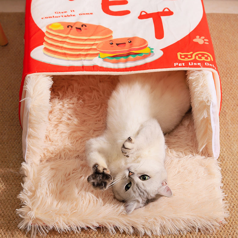 Creative Snack Packaging Box Cat Nest Pet Bed