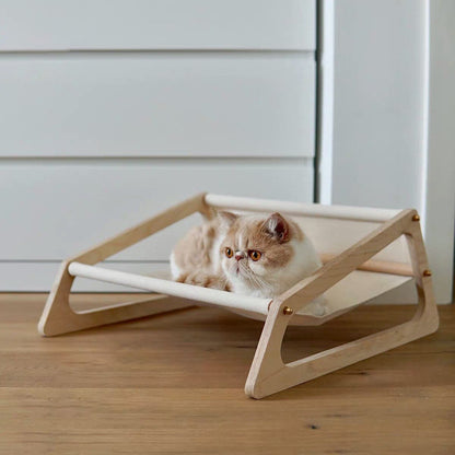 Flower Hand Woven wooden Cat Bed / Cat Perches