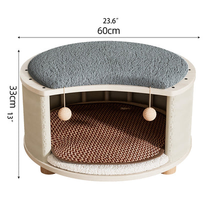 Four Seasons Universal Summer Cat Bed Solid Wood Stool