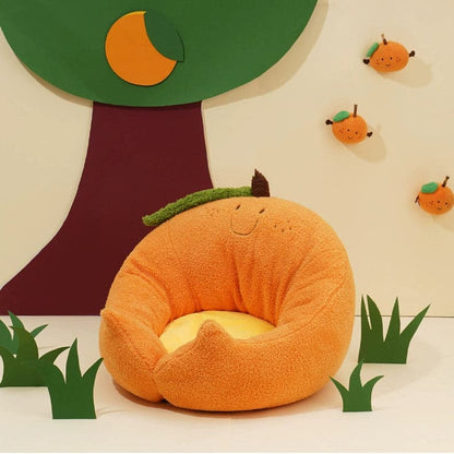 Orange / Frog Cuddler Cat Beds Orange / Green