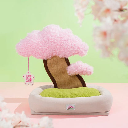 Sakura / Pine Tree Cat Bed and Cat Scratching Pads