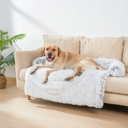 Fluffy Dog Bed Mat Calming Relaxing Sofa Protector