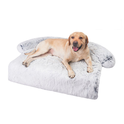 Fluffy Dog Bed Mat Calming Relaxing Sofa Protector